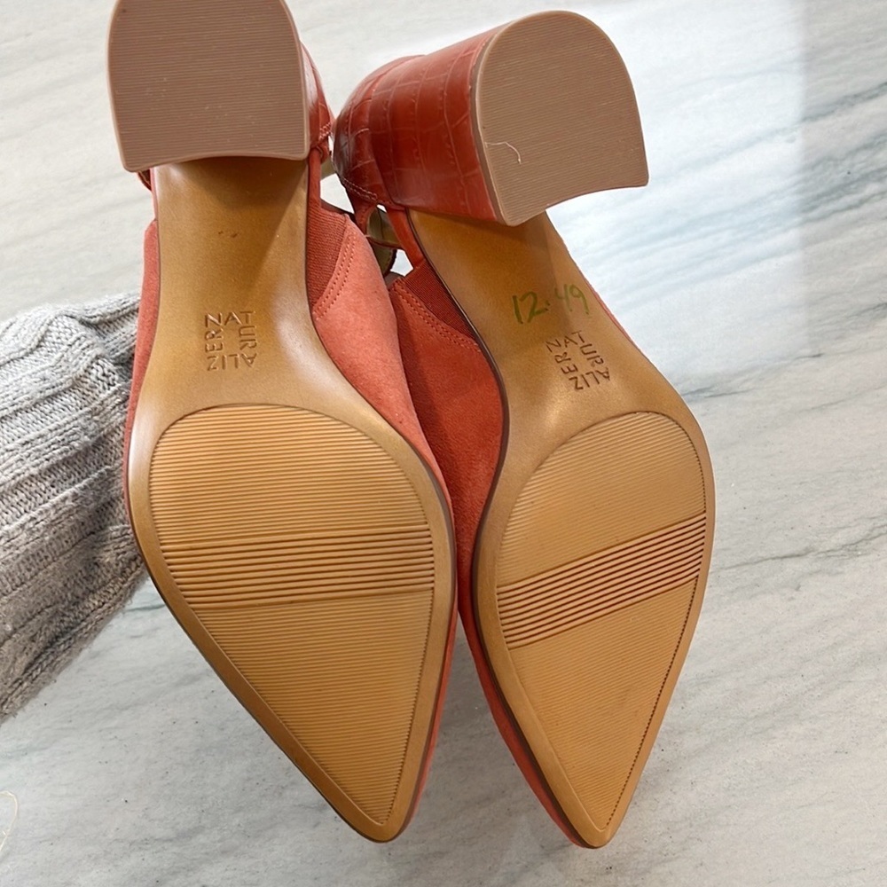 Nwot Naturalizer Women's Holland Pointed Toe Block Heel Desert Clay Size 10 - Picture 10 of 14